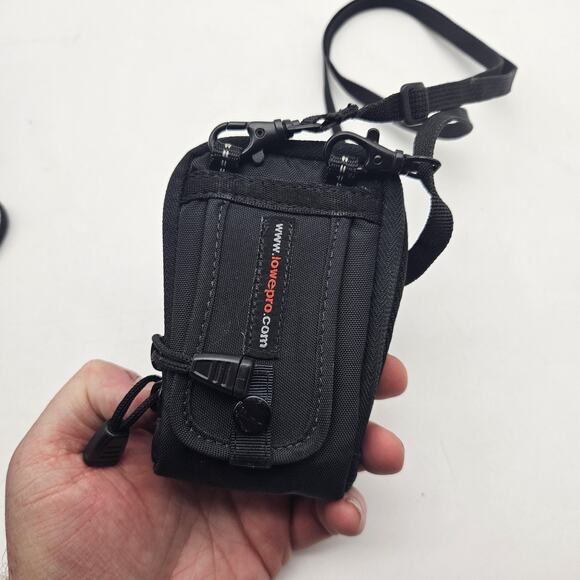 Lowepro Padded Camera Case Black Compact Point & Shoot Pouch Strap Belt Loop - Picture 4 of 9